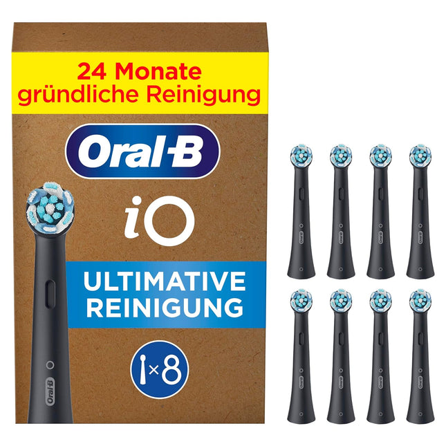 Oral-B iO Ultimative Reinigung, Original Aufsteckbürsten, Schwarz, 10 Stück