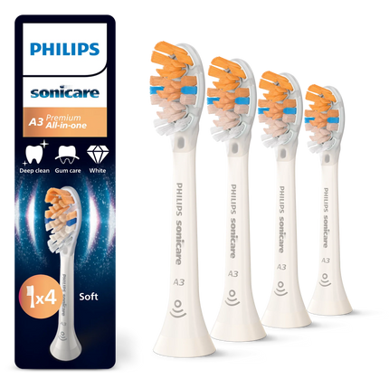 Philips Sonicare A3 Premium Gum Care Bürstenköpfe (4er-Pack) HX9094/87 - HX9094/88