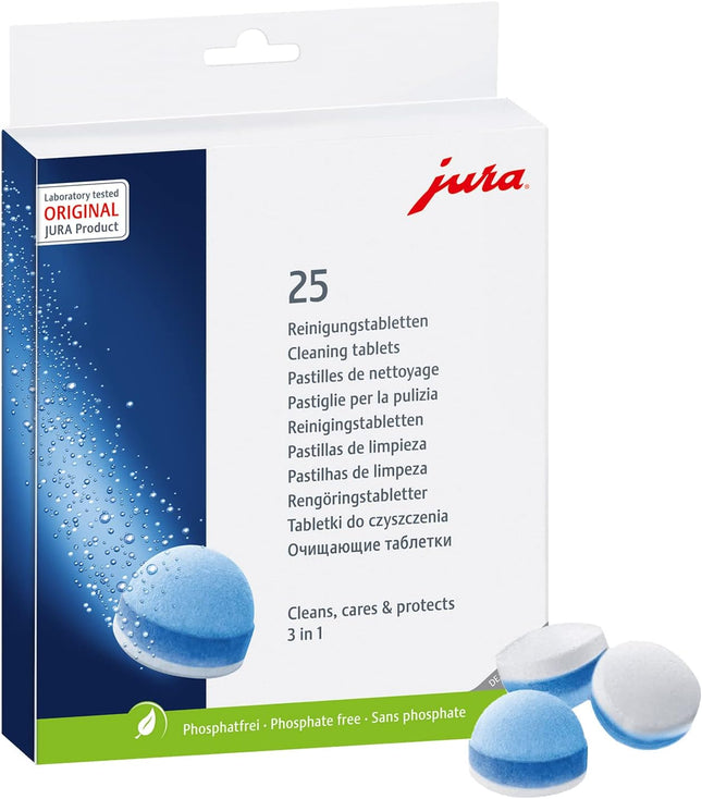Jura 3-Phasen-Reinigungstabletten - 25 Stück