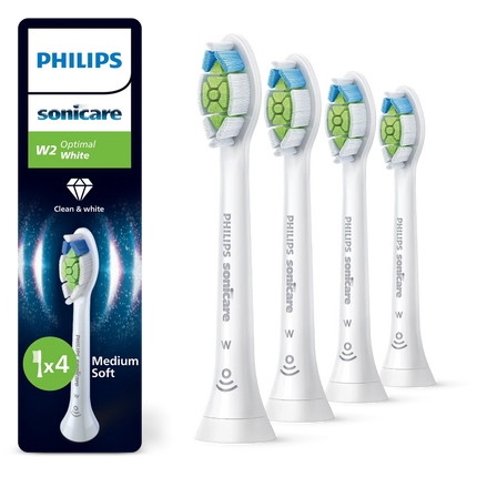 Philips Sonicare W2 Optimal Bürstenköpfe (4er-Pack) HX6064/87 - HX6064/88 - HX6068/87 - HX6068/88
