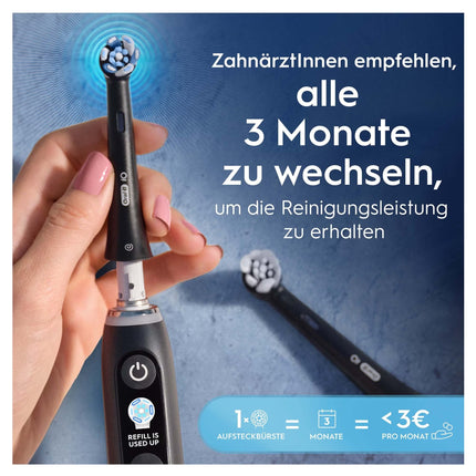 Oral-B iO Ultimative Reinigung, Original Aufsteckbürsten, Schwarz, 10 Stück